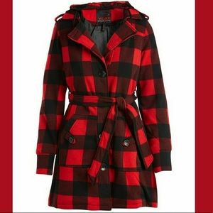 Buffalo Check Trench Coat never worn